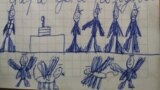 UKRAINE - Donetsk region - Mariupol - the Kravtsov family, diary of 8-year-old Egor, June 14, 2022