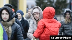 Беженцы из Мариуполя в России. Архивное фото