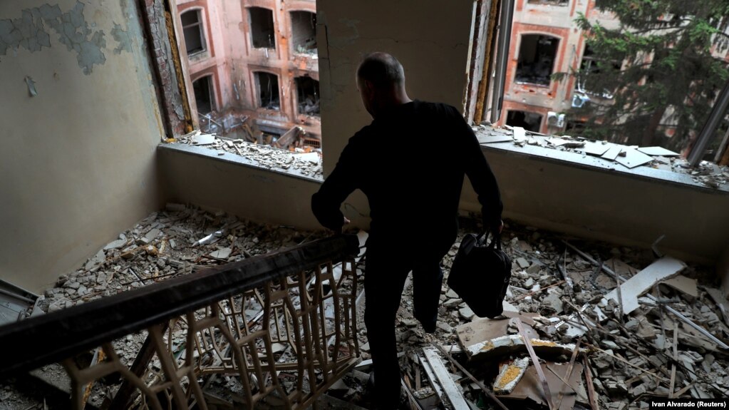 Будівля Харківського національного університету імені Каразіна, 3 червня 2022 року