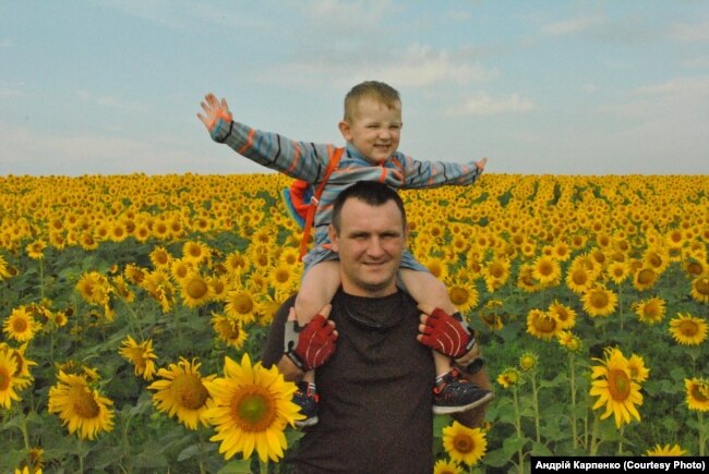 Андрій Карпенко з сином