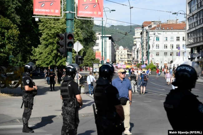 Jake mjere obezbjeđenja u Sarajevu, 25 juni 2022.