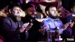 Глава Чечни Рамзан Кадыров, рэпер Тимати и руководитель администрации главы и правительства Чечни Якуб Закриев