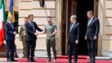 Владимир Зеленский принимает коллег из Франции, Италии, Германии и Румынии