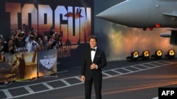  Том Круз по време на премиерата на Top Gun: Maverick в Лондон, 19 май 2022 година 