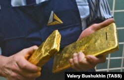 ოქროს ზოდების წარმოება რუსეთში