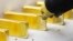 Gold bars at Russia's Gulidov Krasnoyarsk Nonferrous Metals Plant in Krastsvetmet. 