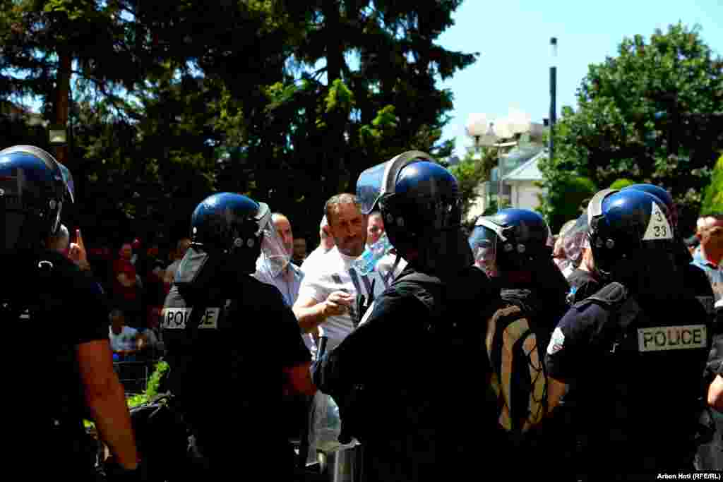 Pamje nga protesta.