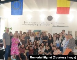 Fotografie de grup la finalul Școlii de vară Sighet 4-8 iulie 2022