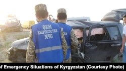 Последствия ДТП в Иссык-Кульской области. 