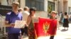 Protest of Montenegrin citizens in front of Government in Podgorica - print screen