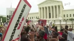  صف‌آرایی مخالفان و موافقان ممنوعیت سقط جنین در آمریکا