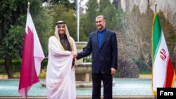 دیدار محمد بن عبدالرحمن آل ثانی و حسین امیرعبداللهیان (عکس از آرشیو)