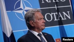Predsednik Finske Sauli Ninisto na samitu NATO u Madridu, 29. jun 2022. 