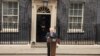 Boris Johnson duke njoftuar për dorëheqjen nga posti i kryeministrit. Londër, 7 korrik 2022.