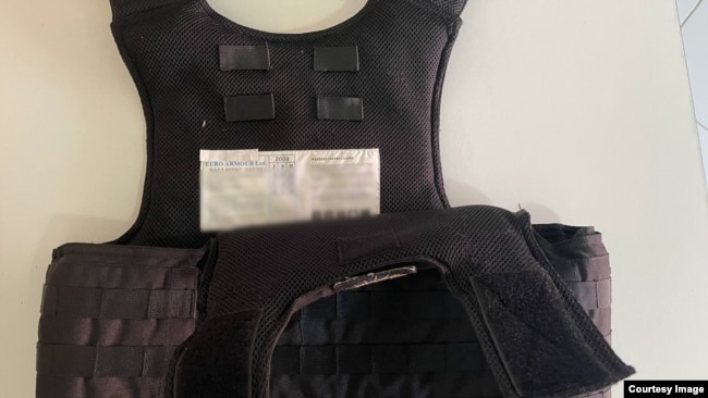 Pancir me afat të skaduar. Fotografinë e ka siguruar REL nga burimet e veta në polici.