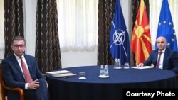Средба на премиерот Димитар Ковачевски и претседателот на ВМРО-ДПМНЕ Христијан Мицковски, 03.07.2022