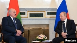 Belarus's authoritarian ruler, Alexander Lukashenko, met with Russian President Vladimir Putin in St. Petersburg on June 25, when Putin said Moscow would supply Belarus with Iskander-M missile systems.