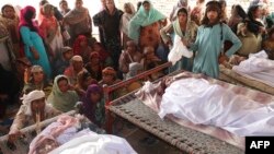 In Pakistan's southern Balochistan Province, 57 people, including women and children, were killed after being swept away in floodwaters, according to officials, who added that eight dams have burst in the region.