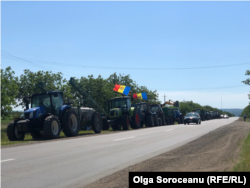 MOLDOVA Moldovan farmers protest in Causeni, June 21, 2022