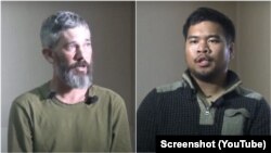 U.S. citizens Alexander Drueke (left) and Andy Huynh (right) were among the group of prisoners who were released. 