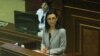 Armenia - Anna Vardapetian addresses parliament before being elected as Armenia's next prosecutor-general, Yerevan, June 29, 2022.