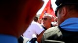 KOSOVO: Veterans protest requiring higher pay. June 16, Prishtina
