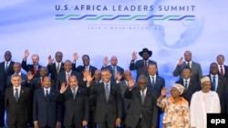 Участники саммита США - Африка. Вашингтон, 6 августа 2014 года.