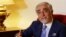 Abdullah Abdullah speaks during an interview in Islamabad on September 30.