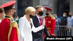 Президент Польши вместе с супругой на Дне независимости Грузии, 26 мая 2021 года