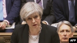 Premierul Theresa May vorbind în Parlament după atac
