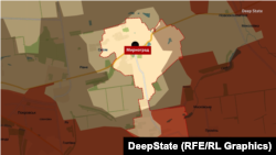 Мирноград станом на 10 грудня на мапі DeepState