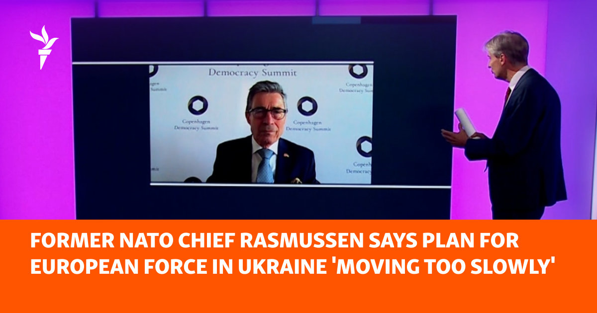 Former NATO Chief Rasmussen Says Plan For European Force In Ukraine ...