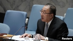 ՄԱԿ-ում Չինաստանի մշտական ներկայացուցիչ Չժան Ցզյունը, արխիվ, Նյու Յորք: 