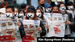 Протесты в Мьянме