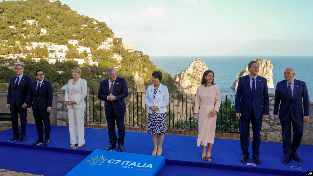 G7 foreign ministers meet in the Italian resort island of Capri in April for a summit.