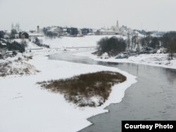 Здымак вострава зроблены з Новага моста