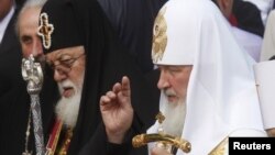 Патриархи Грузии и России, архивная фотография