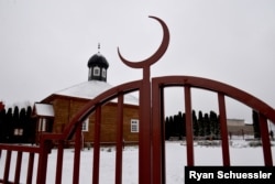 One of the two remaining traditional Lipka Tatar wooden mosques in Poland, in the village of Bohoniki