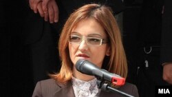 Министерката за внатрешни работи Гордана Јанкулоска