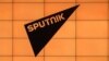 RUSSIA -- The logo of a new foreign news service Sputnik, in Moscow, November 10, 2014