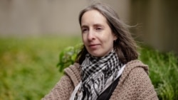 Наста Лойка падчас інтэрв'ю Свабодзе ў Варшаве. 24 красавіка 2026 