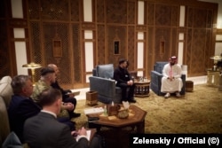 Зустріч Володимира Зеленського із спадкоємним принцом Саудівської Аравії Мухаммадом бін Салманом Аль Саудом – тоді ж підписали документ про оборонну співпрацю між країнами