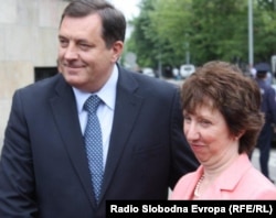 Milorad Dodik i Ketrin Ešton u Banjaluci, maj 2011. foto: Erduan Katana