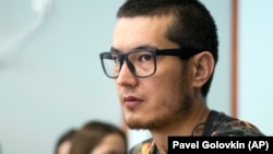 Ali Feruz in Moscow courtroom in August