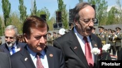 The bill was sponsored by Republican Ed Royce (left) and Democrat Eliot Engel (right, file photo). 