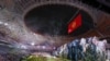 A view from inside the Bishkek Arena, on the western edge of the Kyrgyz capital, during the opening ceremony of the sixth World Nomad Games on August 31. 