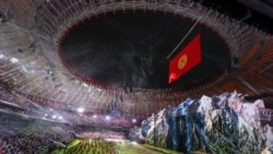 A view from inside the Bishkek Arena, on the western edge of the Kyrgyz capital, during the opening ceremony of the sixth World Nomad Games on August 31. 