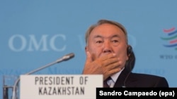 Қазақстанның тұңғыш президенті Нұрсұлтан Назарбаев. Женева, 27 шілде 2015 жыл.