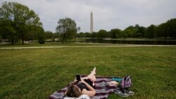 Odmor u parku usled pandemije korona virusa, Vašington