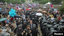 Акция протеста в Петербурге 12 июня